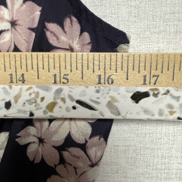 Loft Women's Purple Pink Floral Sleeveless Pullover Mini Dress - Size S - Picture 9 of 11